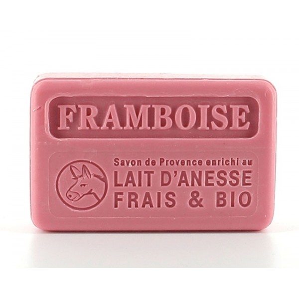 Savon framboise au lait d'ânesse Frais &amp; BIO - 100g 