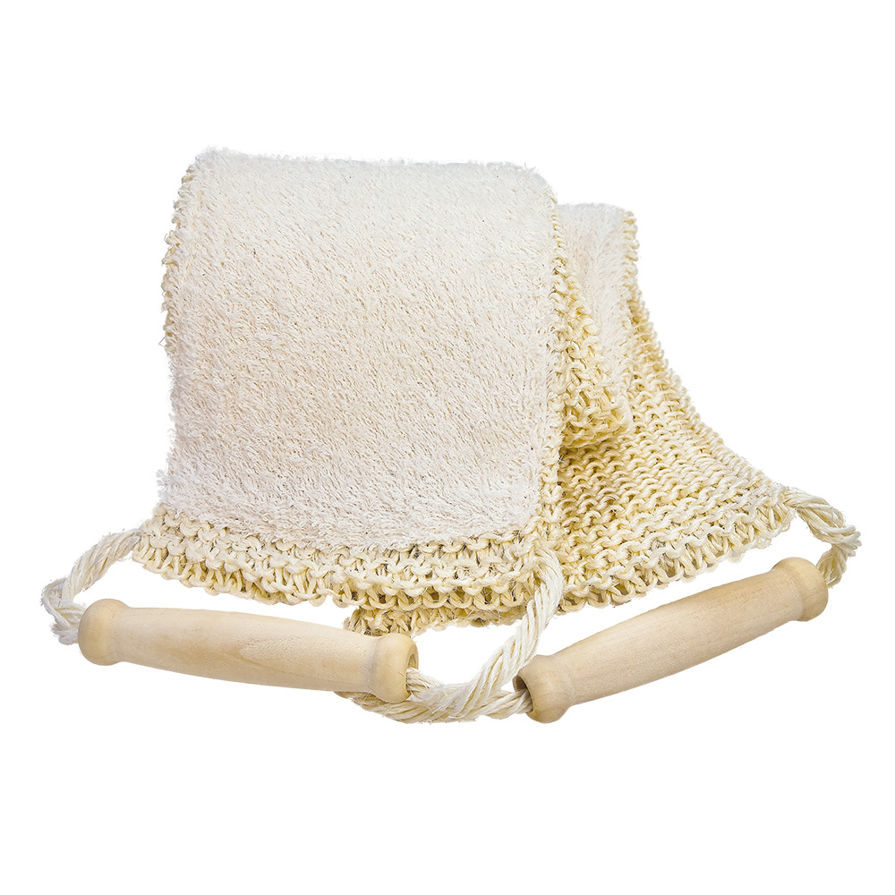 Lanière de massage sisal tricoté/tissu éponge - CROLL &amp; DENECK