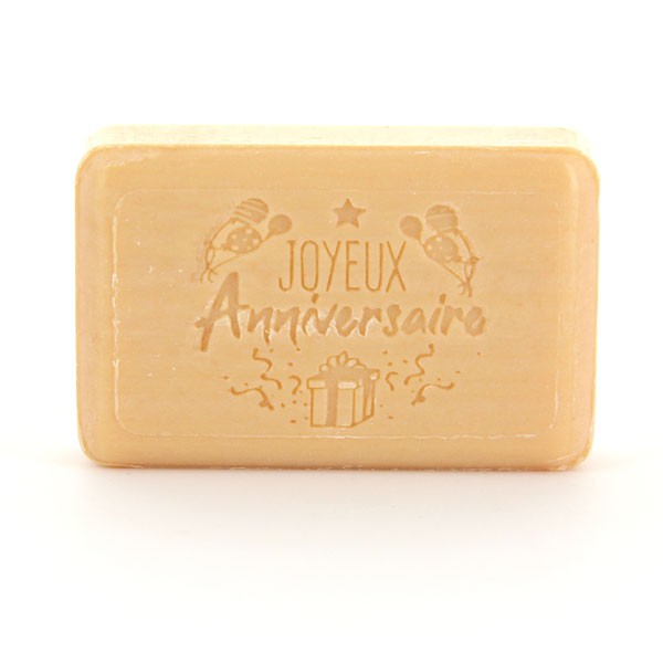 Savonnette Marseillaise Joyeux anniversaire 125g