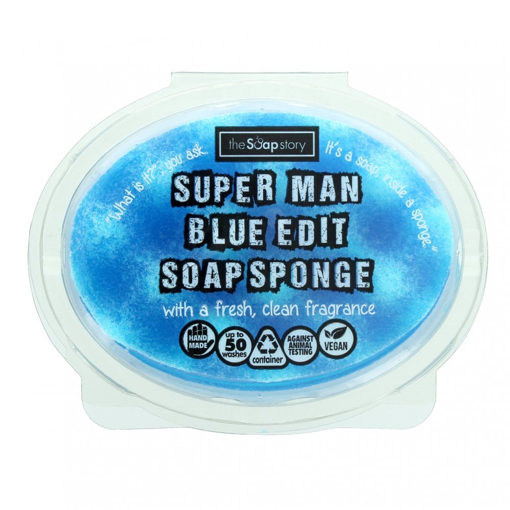 Savon éponge Super Man Blue