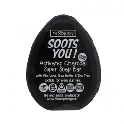 Barre de savon au charbon actif - Soots You - 100g