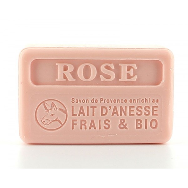 Savon rose au lait d'ânesse Frais &amp; BIO - 100g 