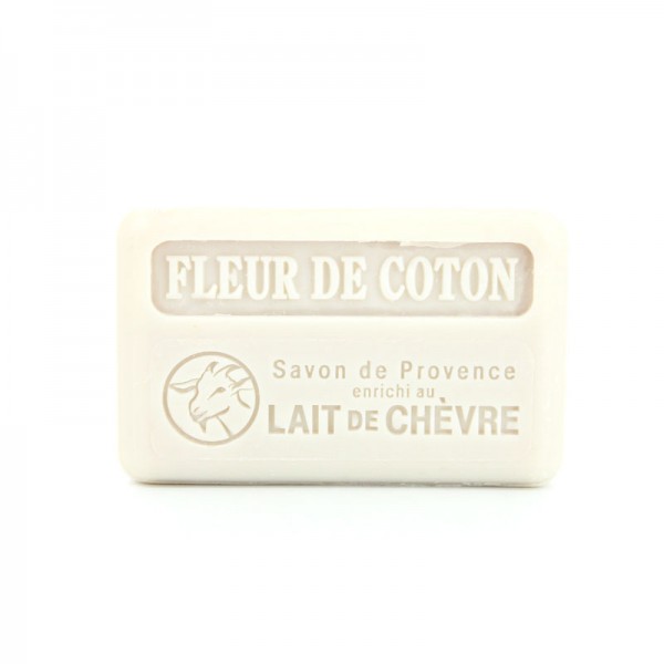 Savon au lait de chèvre Fleur de Coton - 100g