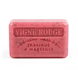 [SAVVGNROUGE] Savonnette Marseillaise Vigne rouge - 125g 