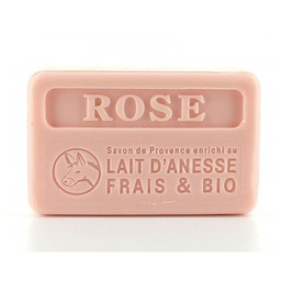 [SAVANESSEROSE] Savon rose au lait d'ânesse Frais &amp; BIO - 100g 