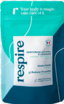 Recharge Dentifrice solide 120 pastilles - Respire