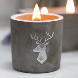 Bougie béton - AW - Cerf