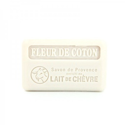 Savon au lait de chèvre Fleur de Coton - 100g